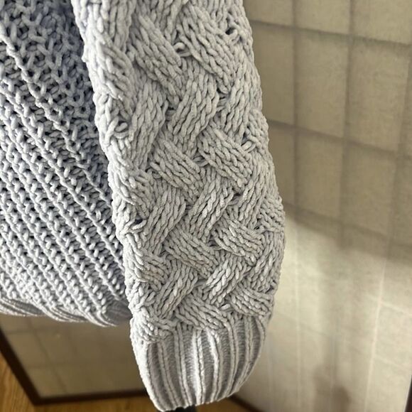 PHILOSOPHY LIGHT BLUE‎ FLUFFY SOFT KNIT SWEATER PULLOVER SIZE M - Picture 3 of 8